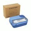 Student Japanese sealed four-compartment plastic lunch box bento box microwaveable lunch box - Image 7