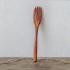 Japanese Nanmu Winding Spoon and Fork Set Wooden Coffee Stirring Spoon Wooden Spoon and Fork - Image 12