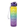 1L Plastic Water Bottle Tritan Frosted Gradient Bouncing Water Bottle Sports Water Bottle Space Cup Travel Mug - Image 10