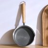 Stainless steel flat bottomed frying pan, non stick pan, deepening multifunctional mini frying pan for steak and eggs, small fry - Image 2