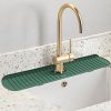 Kitchen Faucet Splash Pad Silicone Sink Faucet Splash Guard Mat Sponge Drain Rack Countertop Protector for Bath Kitchen Gadgets - Image 3