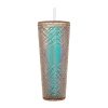 Large Capacity Coffee Cup 710ml Durian Cup Diamond Creative Plastic Straw Cup with Lid Reusable Mug - Image 19