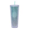 Large Capacity Coffee Cup 710ml Durian Cup Diamond Creative Plastic Straw Cup with Lid Reusable Mug - Image 12