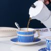 Nordic minimalist ceramic coffee cups and plates, English black tea cups, water utensils, tea cups, household offices - Image 2
