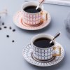Nordic minimalist ceramic coffee cups and plates, English black tea cups, water utensils, tea cups, household offices - Image 11