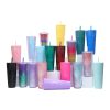 Large Capacity Coffee Cup 710ml Durian Cup Diamond Creative Plastic Straw Cup with Lid Reusable Mug - Image 3