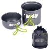 Portable Hard Aluminum Oxide Outdoor Cookware Set Convenient Three-Piece Combination Set Of Pots And Pans - Image 6