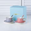 Nordic minimalist ceramic coffee cups and plates, English black tea cups, water utensils, tea cups, household offices - Image 8
