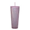 Large Capacity Coffee Cup 710ml Durian Cup Diamond Creative Plastic Straw Cup with Lid Reusable Mug - Image 20