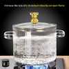 Small Bear Soup Bowl, Large Household New High Beauty Salad Bowl, Instant Noodle Bowl with Cover, Double Ear Glass Pot - Image 9