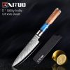XITUO Kitchen Knives-Set Damascus Steel VG10 Chef Knife Cleaver Paring Bread Knife Blue Resin and Color Wood Handle Cooking Tool - Image 18