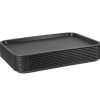 3 SIZE Large Foodservice Tray, Rectangular food trays Plastic Drink Serving Tray for Serving Drinks Snacks Tea - Image 3