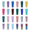 Large Capacity Coffee Cup 710ml Durian Cup Diamond Creative Plastic Straw Cup with Lid Reusable Mug - Image 2