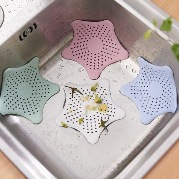 Kitchen Gadgets Accessories Star Outfall Drain Cover Basin Sink Strainer Filter Shower Hair Catcher Stopper Plug - Image 4