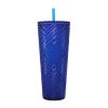 Large Capacity Coffee Cup 710ml Durian Cup Diamond Creative Plastic Straw Cup with Lid Reusable Mug - Image 21