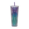 Large Capacity Coffee Cup 710ml Durian Cup Diamond Creative Plastic Straw Cup with Lid Reusable Mug - Image 16