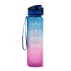 1L Plastic Water Bottle Tritan Frosted Gradient Bouncing Water Bottle Sports Water Bottle Space Cup Travel Mug - Image 5