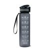 1L Plastic Water Bottle Tritan Frosted Gradient Bouncing Water Bottle Sports Water Bottle Space Cup Travel Mug - Image 15